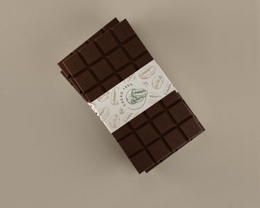 Free Neat Paper Chocolate Wrapping Mock-Up Psd