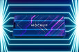 Free Neon Device Concept Mock-Up Psd