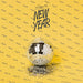 Free New Year Lettering Next To Disco Ball Psd