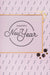 Free New Year Lettering On Minimal Golden Frame Psd