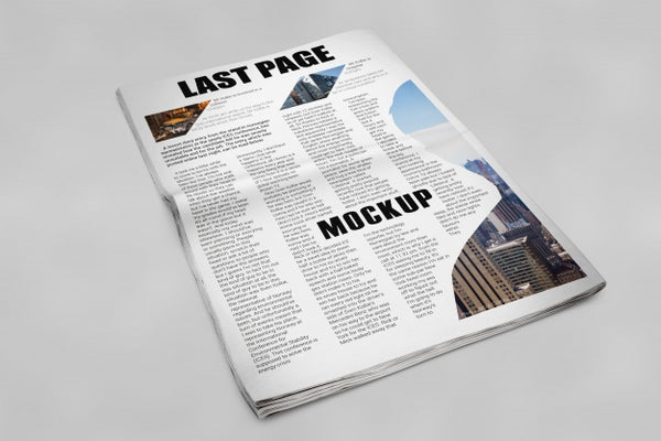 Free Newspaper Mockup Psd