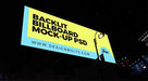 Free Night-View Backlit Billboard Mockup Psd