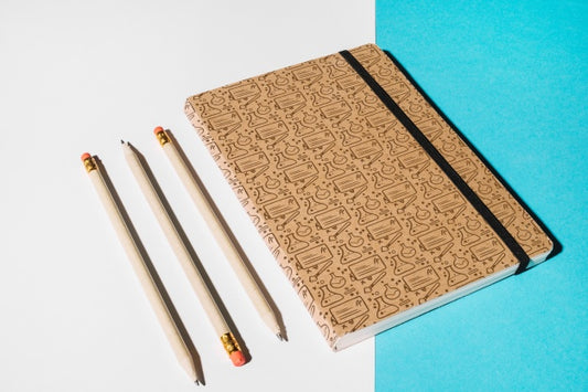 Free Notebook Mockup For Education Concept Psd