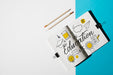 Free Notebook Mockup For Education Concept Psd