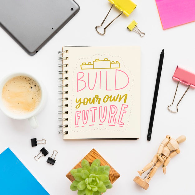 Free Notebook With Inspirational Message Psd – DreamBundles