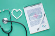 Free Notepad And Stethoscope Medical Mock-Up Psd