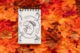 Free Notepad Mockup With Autumn Concept Psd
