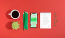 Free Online Shopping On Mobile List With Coffee Beside Psd
