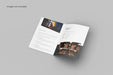 Free Opened Bifold Brochure Mockup Psd