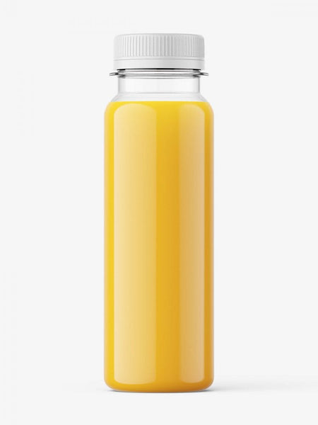 Free Orange Juice Bottle Mockup