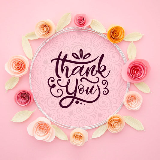 Free Ornamental Floral Frame With Message Psd