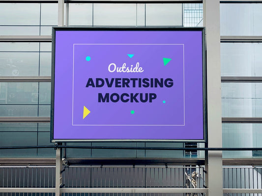 Free Outdoor Advertising Panel Psd Mockup