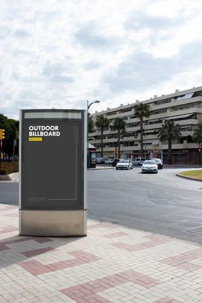 Free Outdoor Billboard In City Psd