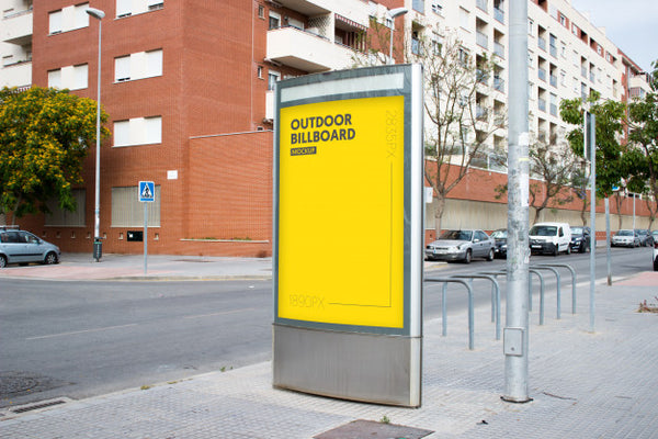 Free Outdoor Billboard In City Psd