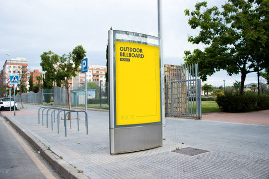 Free Outdoor Billboard In City Psd