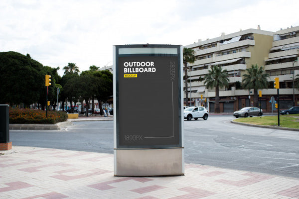 Free Outdoor Billboard In City Psd