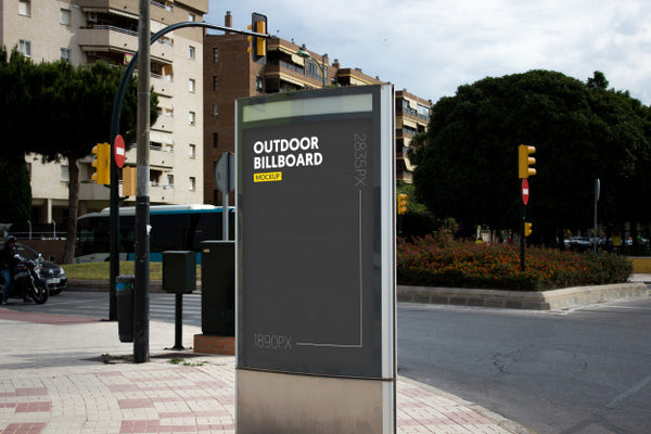 Free Outdoor Billboard In City Psd