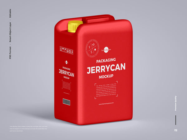 Free Packaging Jerrycan Mockup