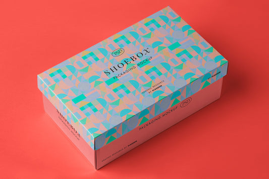 Free Packaging Psd Box Shoe Mockup 2