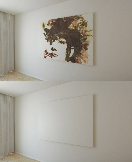 Free Painting On Wall Mock Up Psd