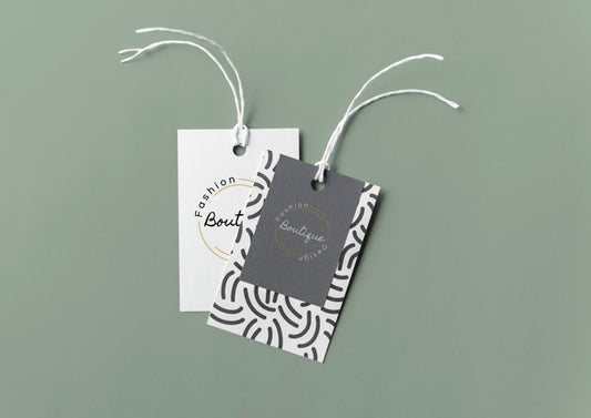Free Pair Of Fashion Label Tag Mockups Psd