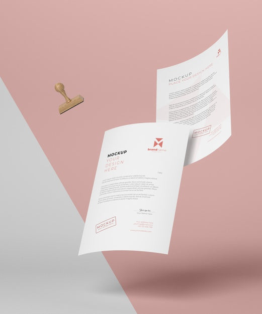 Free Paper And Seal Mock-Up Assortment Psd