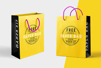 Free Paper Bag Mockup