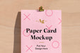 Free Paper Card Psd Mockup