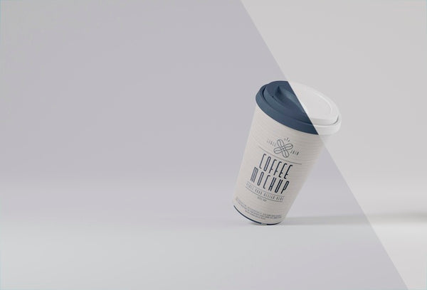 Free Paper Coffee Cup Levitation Mockup Psd