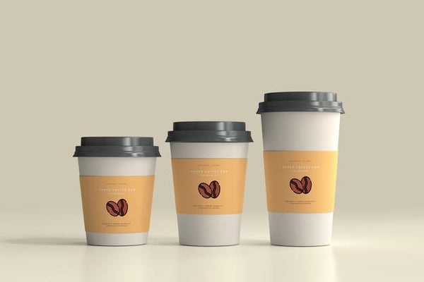 Free Paper Coffee Cup Mockup Scene Psd