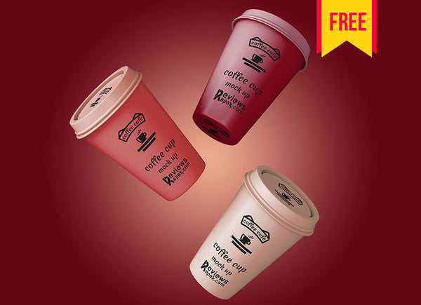 Free Paper Coffee Cup Mockup