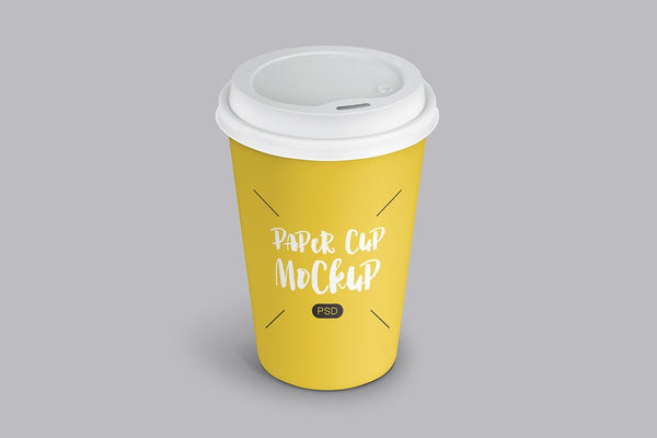 Free Paper Coffee Cup Mockup