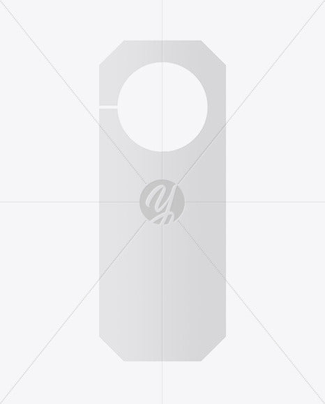 Free Paper Door Hanger Mockup