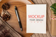 Free Paper Greeting Card Psd Mockup Psd