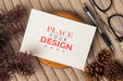 Free Paper Greeting Card Psd Mockup Psd