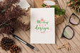 Free Paper Greeting Card Psd Mockup Psd