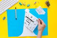 Free Paper Mockup With Internet Of Things Concept Psd