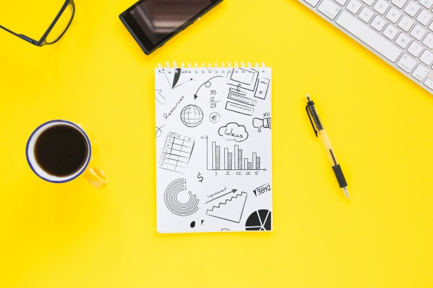 Free Paper Mockup With Internet Of Things Concept Psd