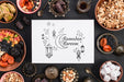 Free Paper Mockup With Ramadan Concept Psd
