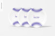 Free Paper Plates Mockup, Front View Psd