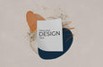 Free Paper Sheet Mockup Over Watercolor Stain Psd