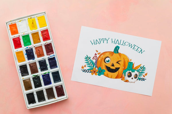 Free Paper Sheet With Halloween Concept Psd