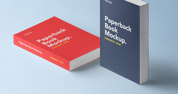 Free Paperback Psd Book Mockup Vol6