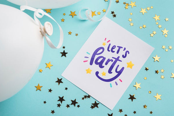 Free Party Invitation Card Mock-Up Psd