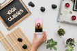 Free Peaceful Yoga Decoration With Smartphone Psd