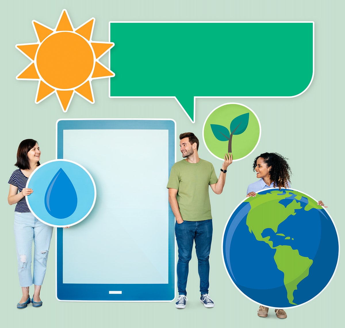Free People And Environmental Conservation Icon – DreamBundles