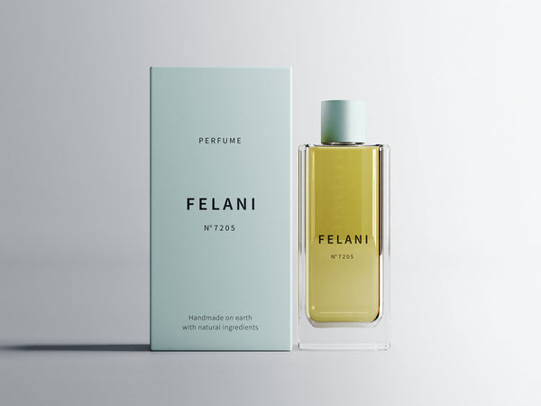 Free Perfume Bottle Package Mockup