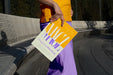 Free Person Reading Color Pop Magazine With Cover Mockup Psd