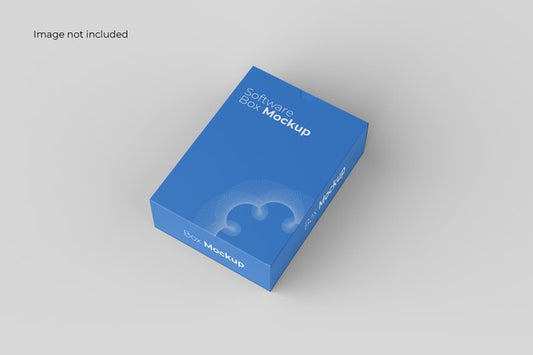 Free Perspective Software Box Mockup Psd