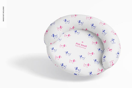 Free Pet Seat Mockup, Floating Psd